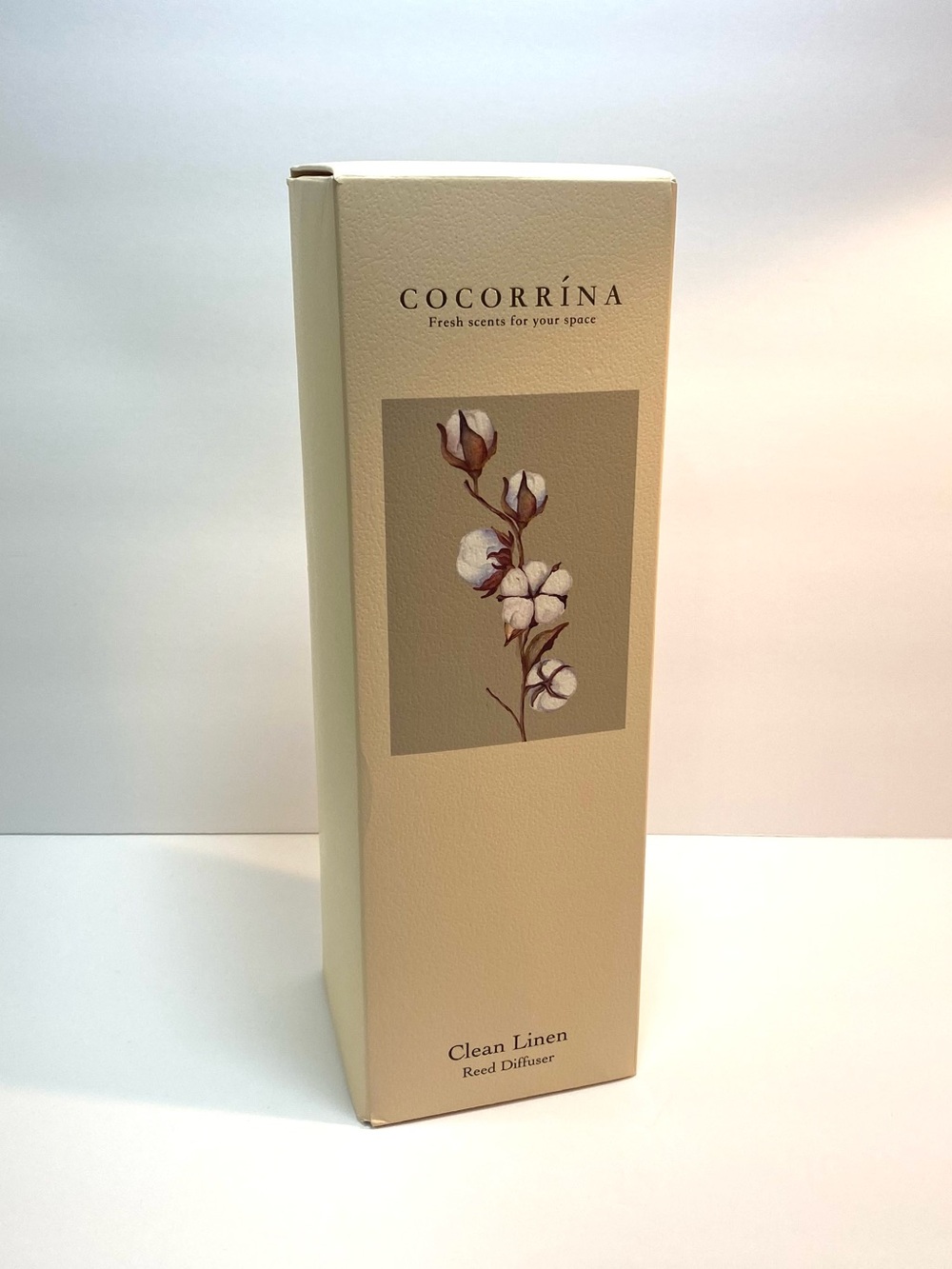 New Cocorrína Clean Linen 6.76 oz Fresh Scent Reed Diffuser Gift Set